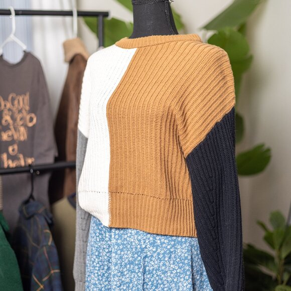 Block Color Sweater - Picture 2 of 2